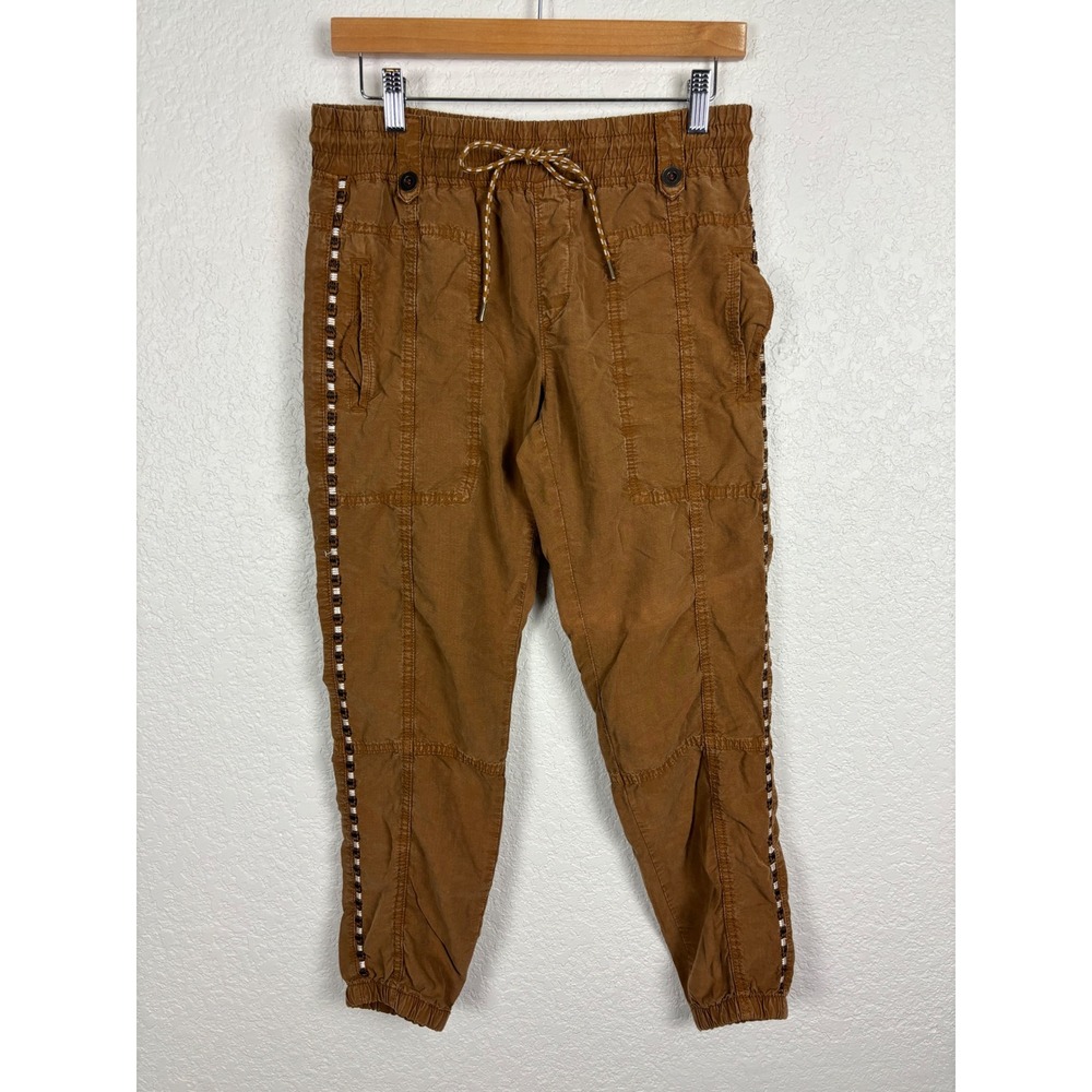 Anthropologie‎ Women's Jogger Pants SZ XS Brown Boho Casual Resort Travel Fall